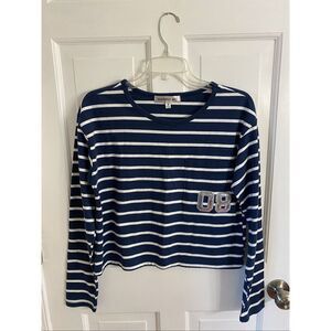 Madden Girl long sleeve striped tee size M